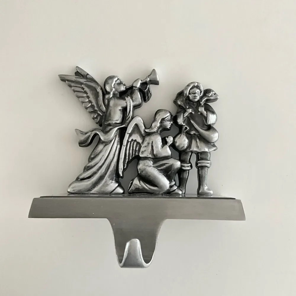 Vintage Stocking Hanger Christmas Angel Wall Hook